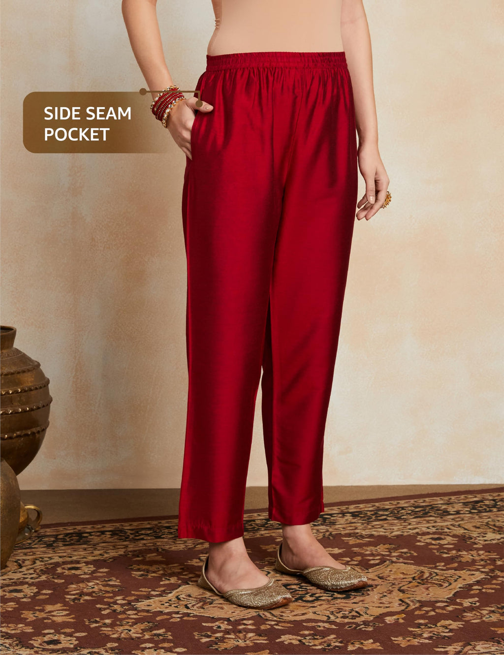 Myx Women's Embroidered Kurta Pant Set with Organza Dupatta | Salwar Suit (Available in Plus Sizes)